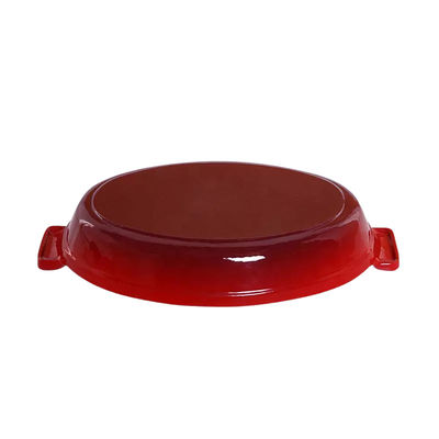 Το σμαλτωμένο ωοειδές τηγάνι 26x15.5x4cm χυτοσιδήρου ειδική μορφή εξυπηρετεί τα επιδόρπια