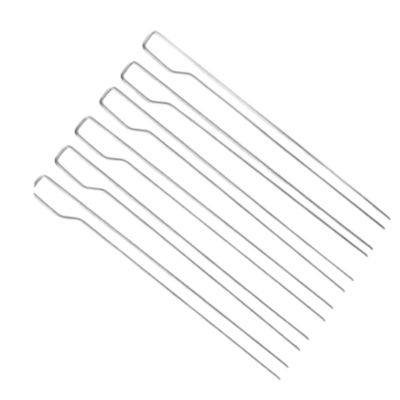 29.2 X 2.8CM καθορισμένο 6Pcs δίκρανο Kebab κρέατος σχαρών βελόνων ΣΧΑΡΏΝ στρατοπέδευσης Cookware