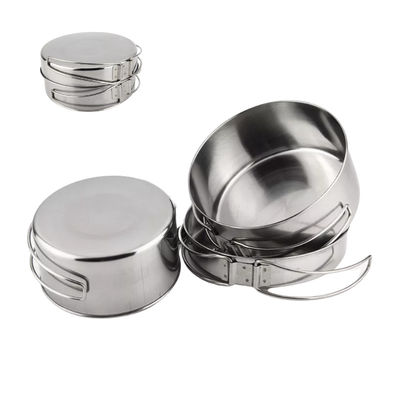 Μαγειρεύοντας καθορισμένο ανοξείδωτο 4pcs/Set cOem &amp; στρατοπέδευσης του Stanley ODM