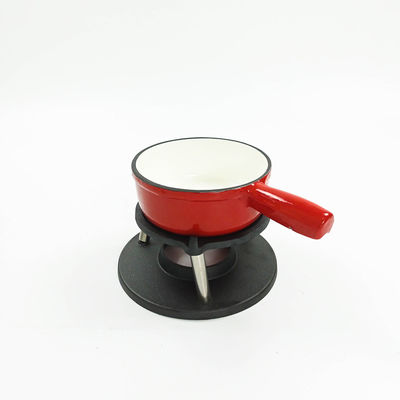 Fondue τυριών χυτοσιδήρου 21cm δοχείο 12 λίβρες ανθεκτικό και μακράς διαρκείας
