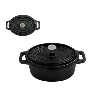 Ματ χυτοσίδηρος του Blake γύρω από Casserole 10*5cm εσωτερικό μαύρο επίστρωμα σμάλτων