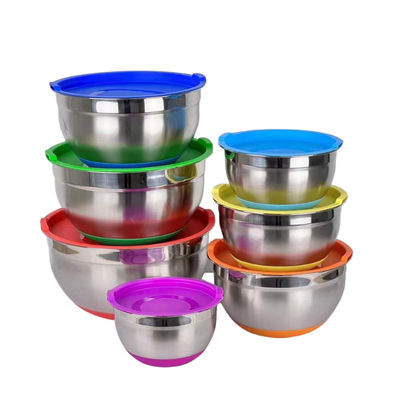 Το γυαλισμένο ανοξείδωτο Cookware θέτει το ανοξείδωτο ανοξείδωτο κύπελλων σαλάτας