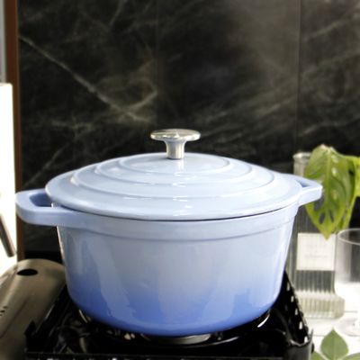 Casserole χυτοσιδήρου σμάλτων μεγέθους 21/24/26/28.5cm για τον τομέα εστιάσεως