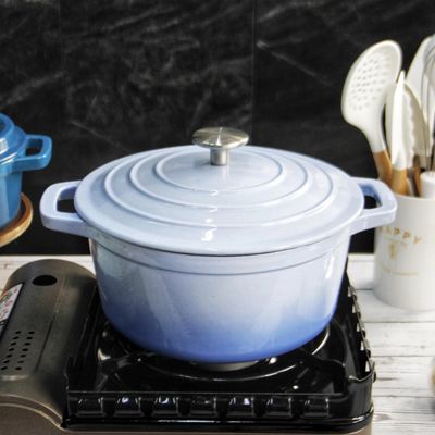 Casserole χυτοσιδήρου σμάλτων μεγέθους 21/24/26/28.5cm για τον τομέα εστιάσεως