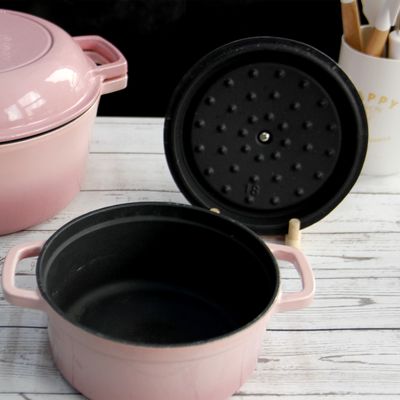Ντυμένο σμάλτο δοχείο το /cocotte αποθεμάτων χυτοσιδήρου από το μέγεθος 18/20/22/24/26cm Glasstop