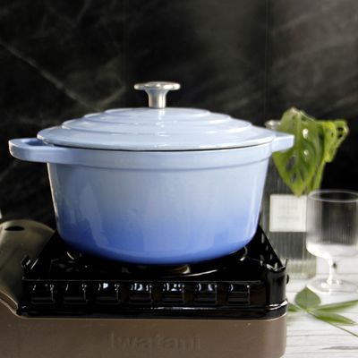 Casserole χυτοσιδήρου σμάλτων μεγέθους 21/24/26/28.5cm για τον τομέα εστιάσεως