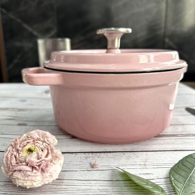 Ντυμένο σμάλτο δοχείο το /cocotte αποθεμάτων χυτοσιδήρου από το μέγεθος 18/20/22/24/26cm Glasstop
