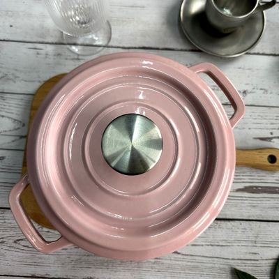Ντυμένο σμάλτο δοχείο το /cocotte αποθεμάτων χυτοσιδήρου από το μέγεθος 18/20/22/24/26cm Glasstop