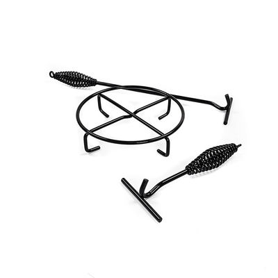 Ο cOem καρύκεψε προ το χυτοσίδηρο Cookware που τέθηκε για τη στρατοπέδευση