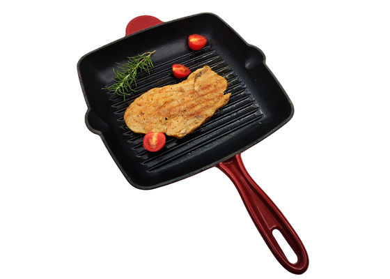 Πράσινο σμαλτωμένο χυτοσιδήρου βαθύ Fryer χυτοσιδήρου μη ραβδιών Skillet παν