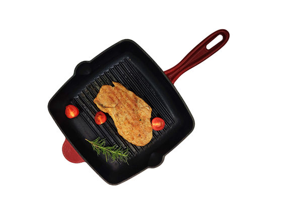 Πράσινο σμαλτωμένο χυτοσιδήρου βαθύ Fryer χυτοσιδήρου μη ραβδιών Skillet παν