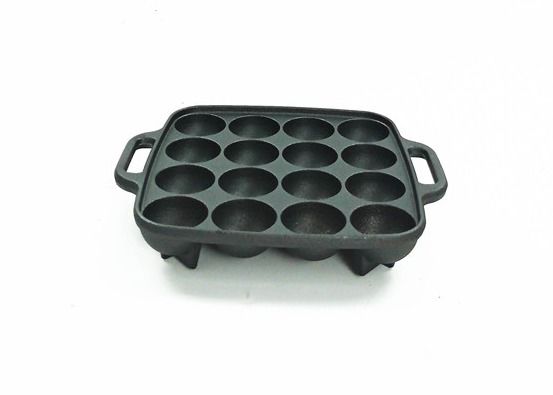 SGS BSCI τηγάνι σχαρών Takoyaki ταψακιών σχαρών χυτοσιδήρου για Stovetop