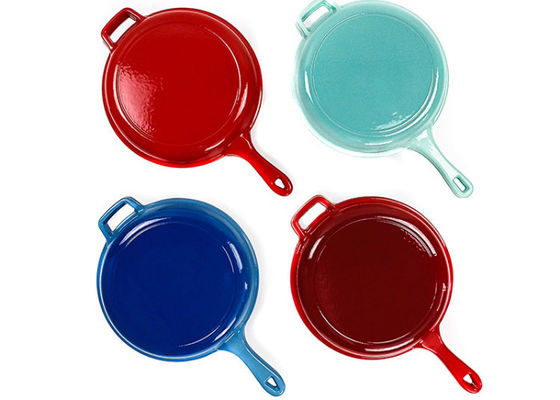 2 σε 1 Casserole χυτοσιδήρου σμάλτο Skillet που ντύνεται 3,2 τέταρτο γαλλονιού