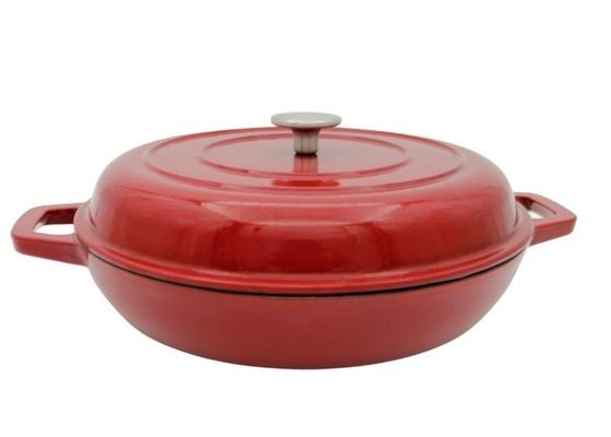 Σμαλτωμένο αξιόπιστο Casserole χυτοσιδήρου δοχείο 29/31cm σούπας χυτοσιδήρου