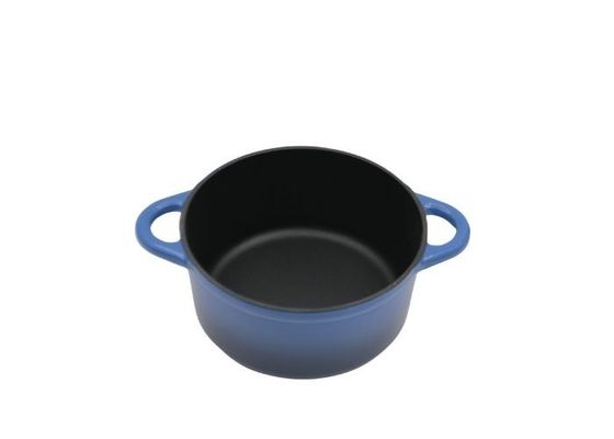 Μπλε Casserole σμάλτων πιάτο με το καπάκι για όλη τη σόμπα 3.8/5/5.3kg
