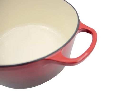 Σμαλτωμένο αξιόπιστο Casserole χυτοσιδήρου δοχείο 29/31cm σούπας χυτοσιδήρου