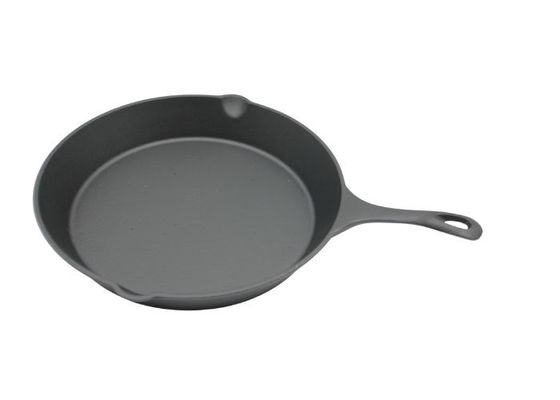 Στρογγυλός χυτοσίδηρος Skillet προ-που καρυκεύεται: Τελειοποιήστε για το σπίτι που μαγειρεύει και υπαίθριο ψήνοντας 10 ίντσα/12 ίντσα στη σχάρα