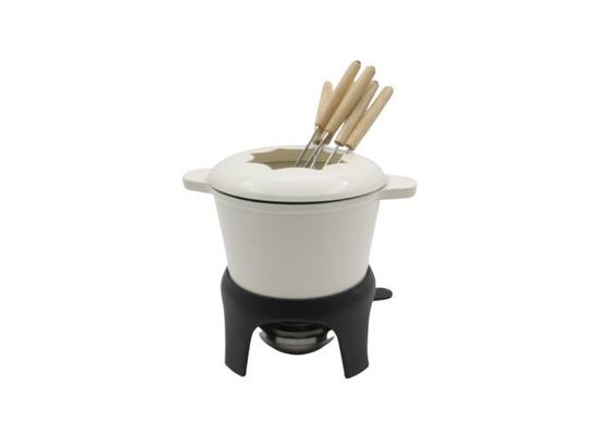 Fondue χυτοσιδήρου cOem Fondue τυριών σμάλτων μη ραβδιών δοχεία 1,5 τέταρτο γαλλονιού