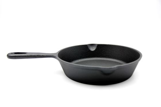 Ο χυτοσίδηρος 6/8/10 ίντσας Skillet που καρυκεύεται προ για την αγκράφα, Sauté, ψήνει όλη τη σόμπα
