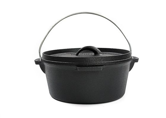 Ολλανδικό σμαλτωμένο δοχείο Casserole χυτοσιδήρου χυτοσιδήρου cOem για τη στρατοπέδευση