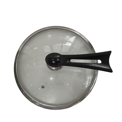 Κλασικός χυτοσίδηρος 11Inch κινεζικό Wok παν Skillet με τη μετακινούμενη λαβή σιλικόνης