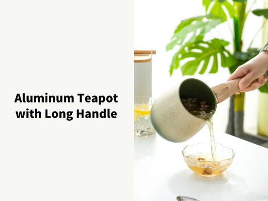 Teapot αργιλίου επαγωγής έτοιμο μη ραβδί με το αποσπάσιμο καπάκι λαβών και γυαλιού