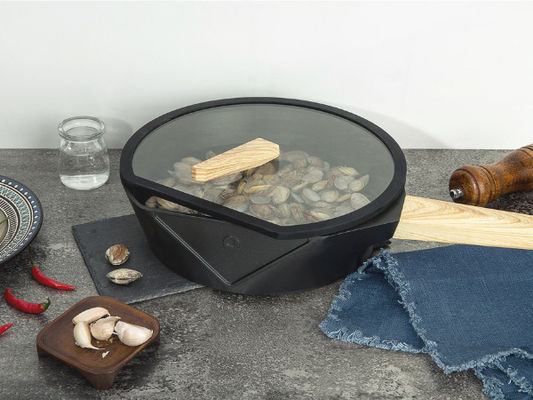 Υγιές μαγειρεύοντας παν μη ραβδί Skillet χυτοσιδήρου 10Inch με το επίστρωμα τιτανίου