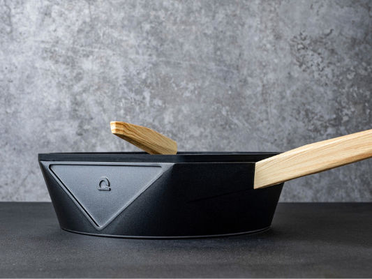 11Inch αργίλιο Cookware που τηγανίζει παν βαρέων καθηκόντων με τη βάση ανοξείδωτου