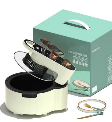 5L ΝΕΟ Fryer 2.85kg αέρα 1200W μαύρο βάρος