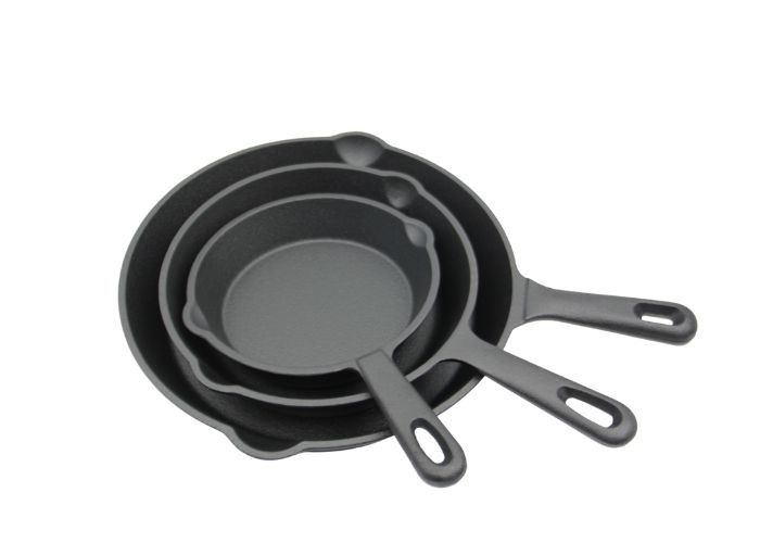 Ο κύκλος καρύκεψε προ το χυτοσίδηρο Skillet με τη διάμετρο καπακιών 6,3 ίντσα 8 ίντσα