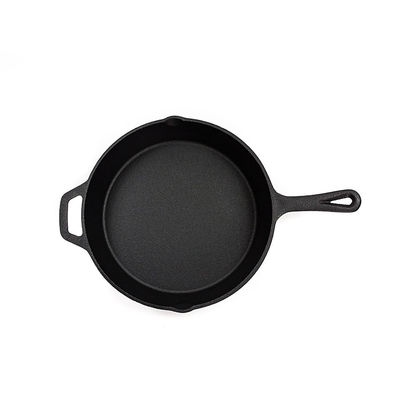 Προ καρυκευμένη μακροχρόνια παν 6/8/10 ίντσα 3pcs/Set Skillet χυτοσιδήρου λαβών