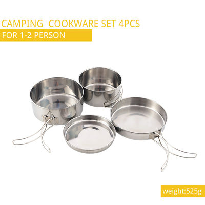 Μαγειρεύοντας καθορισμένο ανοξείδωτο 4pcs/Set cOem & στρατοπέδευσης του Stanley ODM